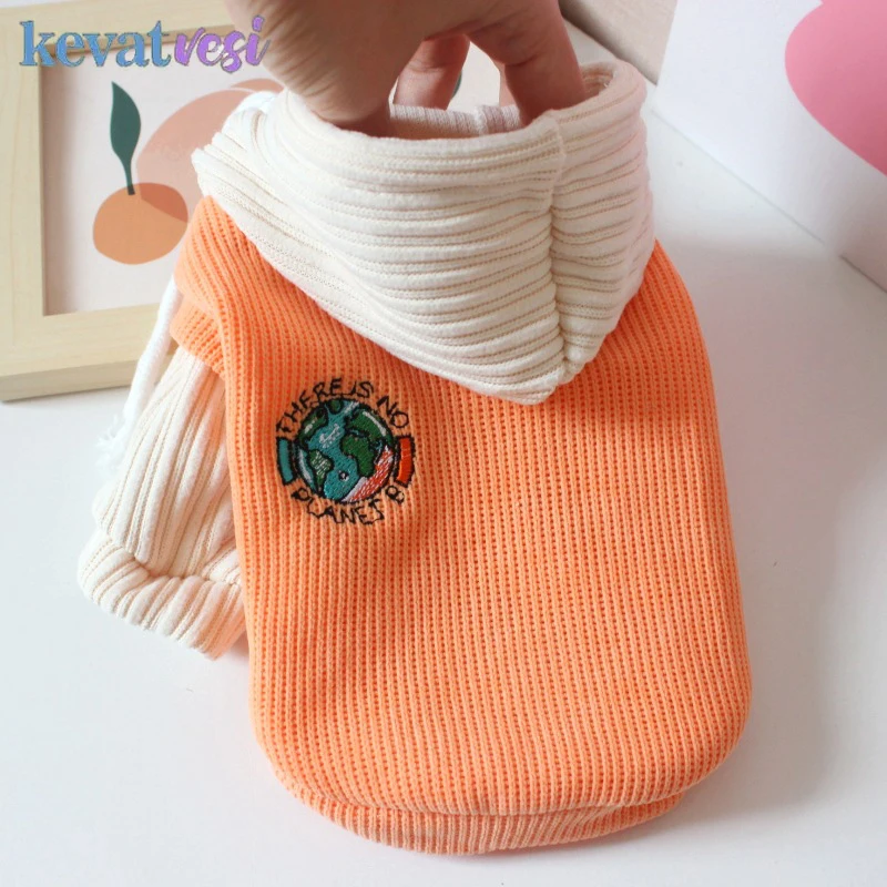 Sudaderas con capucha cálidas de invierno para perros, dos piezas falsas, ropa para mascotas para perros pequeños y medianos, abrigo cómodo para cachorros, trajes de peluche para Chihuahua