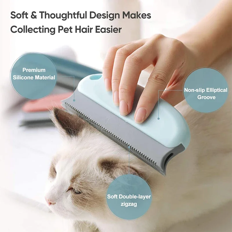 Cepillo removedor de pelo para mascotas, rodillo removedor de pelusa para coches, muebles, alfombras, ropa, camas y sillas - imagen 2