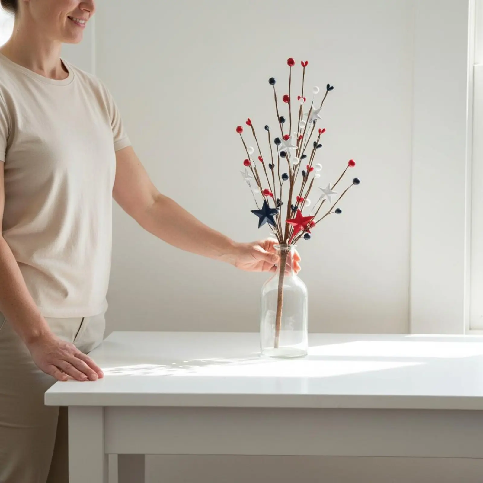 Juguete ramas flexibles con flores y bayas para gato - imagen 3