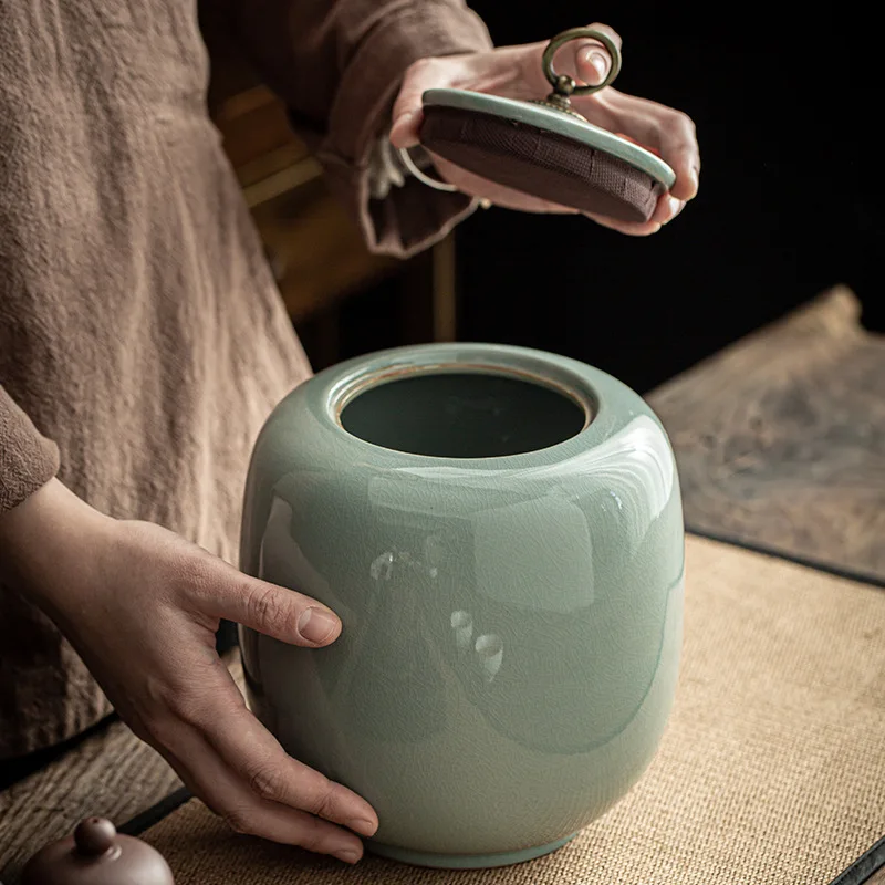 Urna de cerámica para cremación colosal de mascotas de gran tamaño, contenedor de cenizas de perro, almacenamiento de cubos, material de porcelana, contenedores funerarios