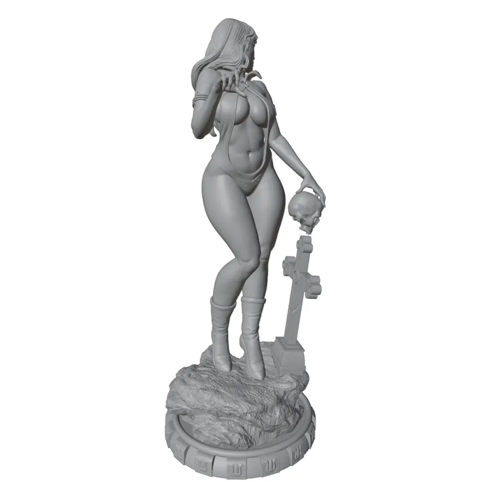 Figura anime GK 3D sin montar ni pintar – Miniatura decorativa 1/24 - imagen 3
