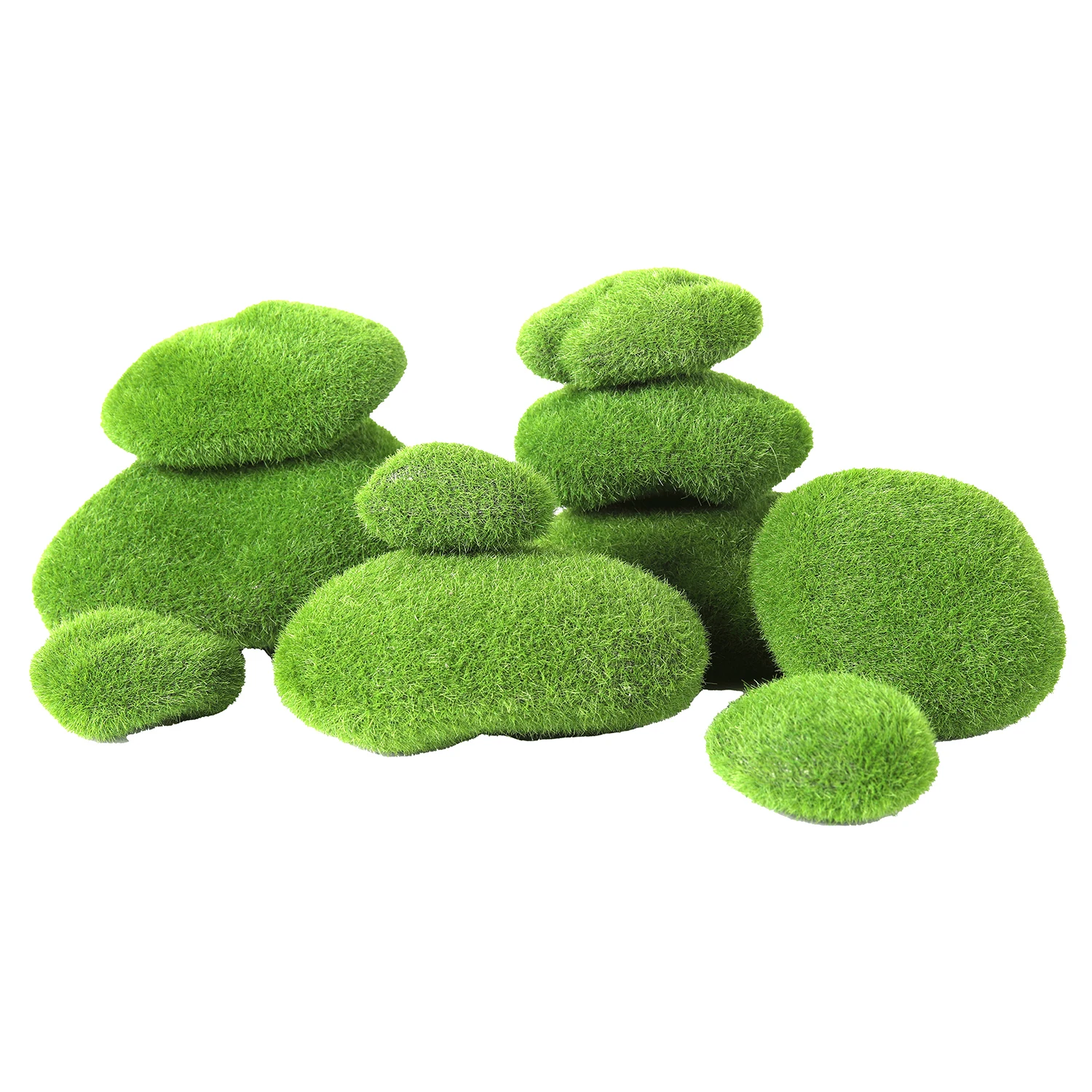 Musgo artificial verde decorativo para plantas de interior y jardín - imagen 3