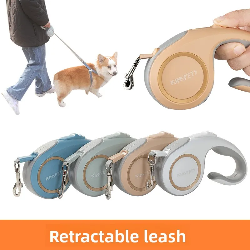 Correa retráctil automática para mascotas, correas para perros Corgi y gatos, correa portátil para caminar para perros, suministros, productos para mascotas