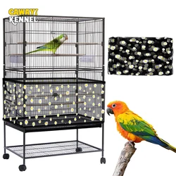 Cubierta red ajustable para jaulas de aves, nailon suave y duradero