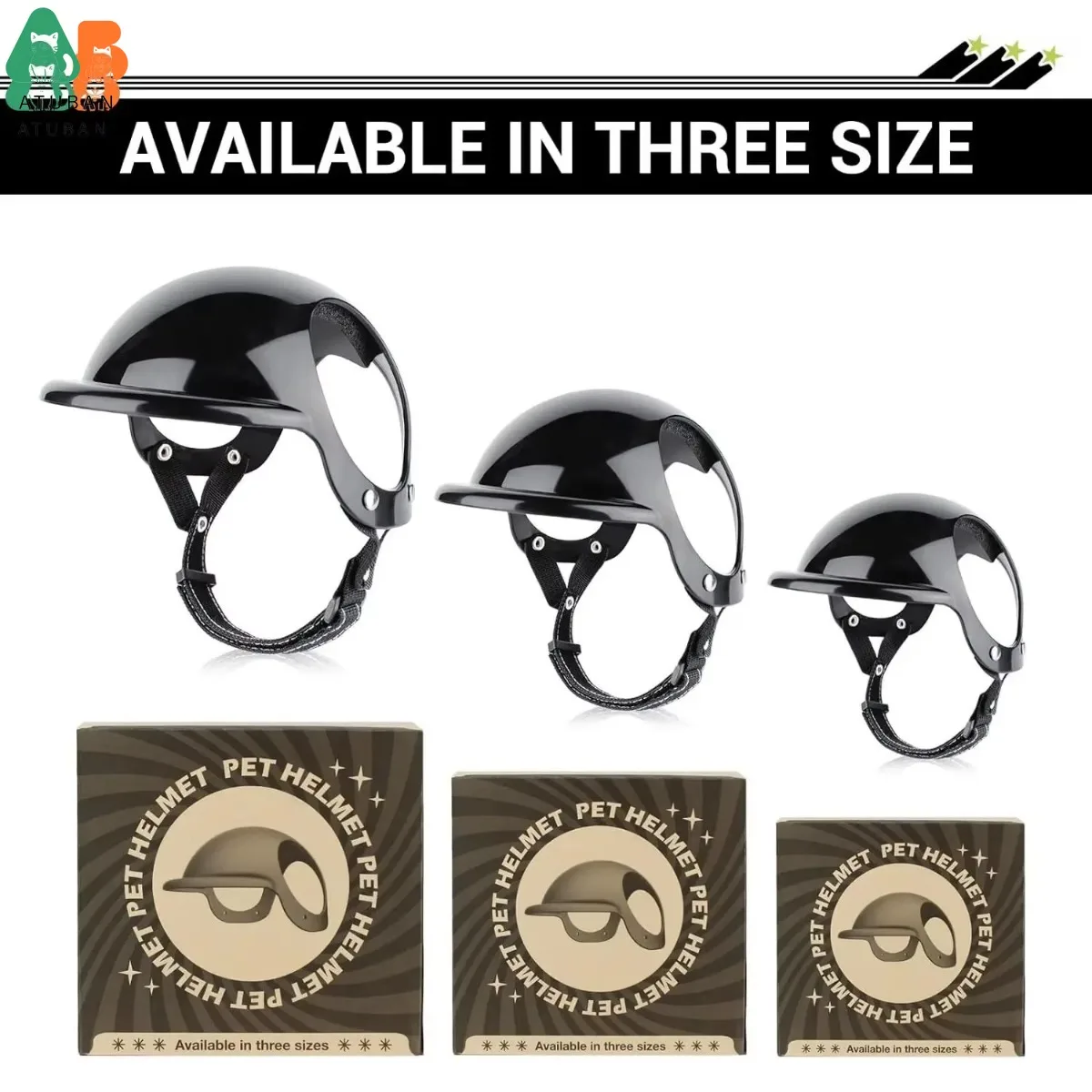 Casco para perros pequeños, casco de bicicleta para perros con orificio para la oreja, casco de motocicleta para perros, sombrero para mascotas para conducción al aire libre, gorra para cachorros - imagen 5
