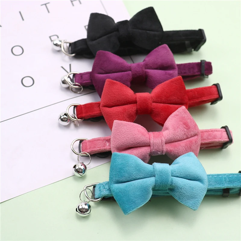 Collar para gato con lazo y campana – Ajustable y multicolor - imagen 2