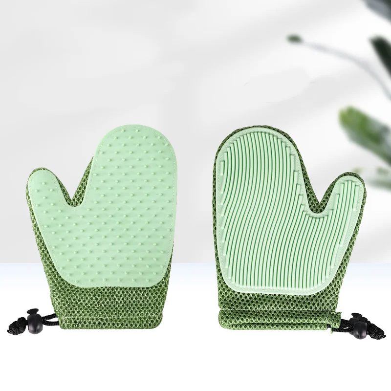 Guantes de aseo para gatos, cepillo Deshedding para baño de perros, peine de silicona para el pelo, accesorios para mascotas - imagen 5
