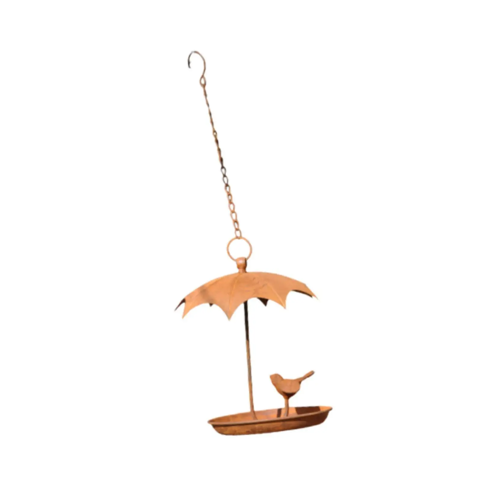 Hanging Bird Feeder Ornament Rustic Retro Design Decorative for Outside Yard Courtyard Outdoor