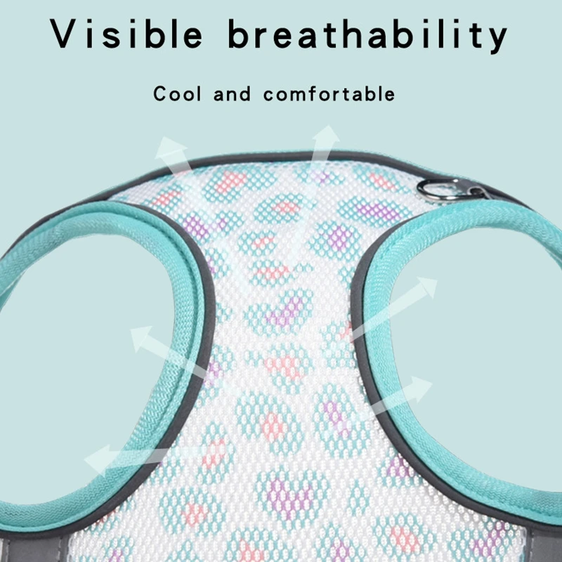 Conjunto de arnés y correa para perro pequeño y mediano, ropa reflectante y transpirable, chaleco para caminar al aire libre, producto para mascotas - imagen 3