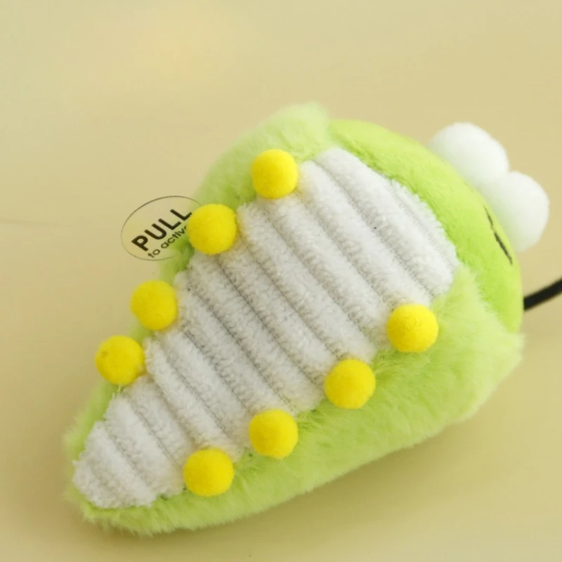 Juguete de peluche para gatos con insecto verde e hierba gatera - imagen 5