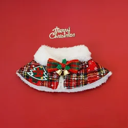 Set abrigo navideño para gato y perro – Capa, bufanda y collar térmicos