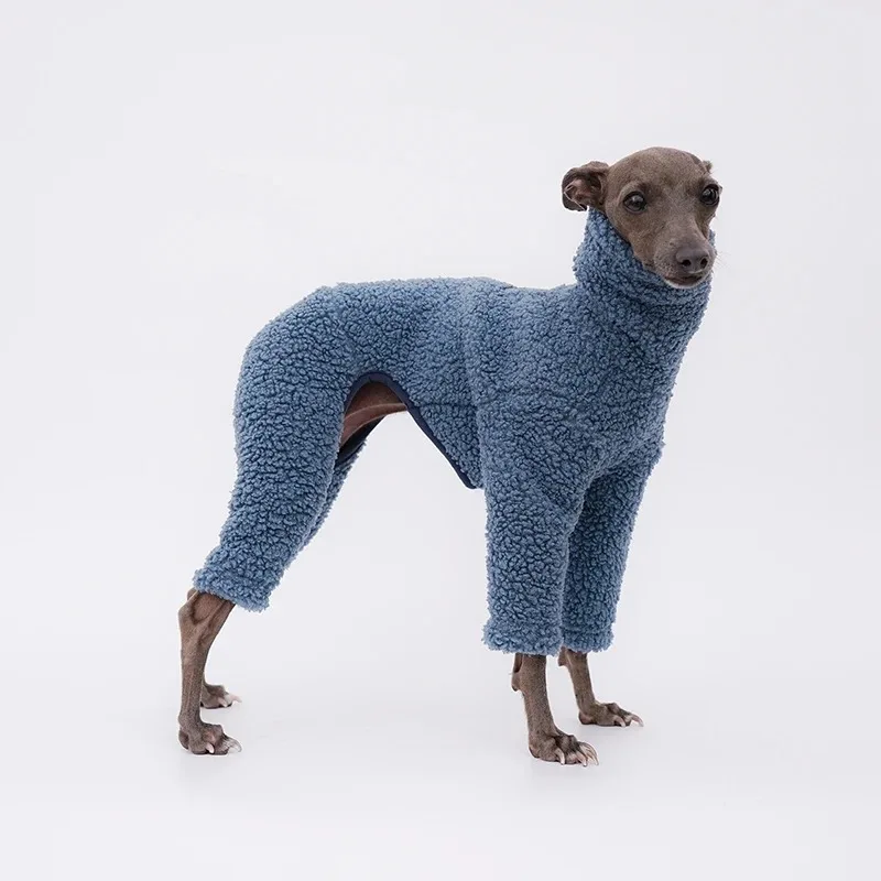 Chaqueta cálida de Galgo, abrigo de cuatro patas, forro polar Reversible, supergrueso, italiano, Invierno - imagen 4