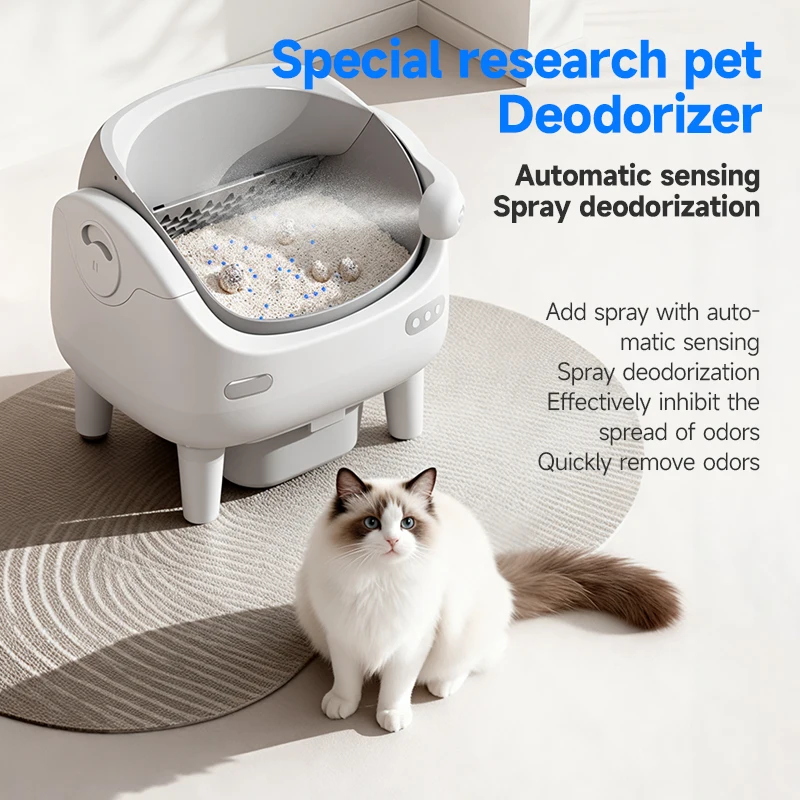 Caja arena autolimpiable inteligente para gatos con control app - imagen 3