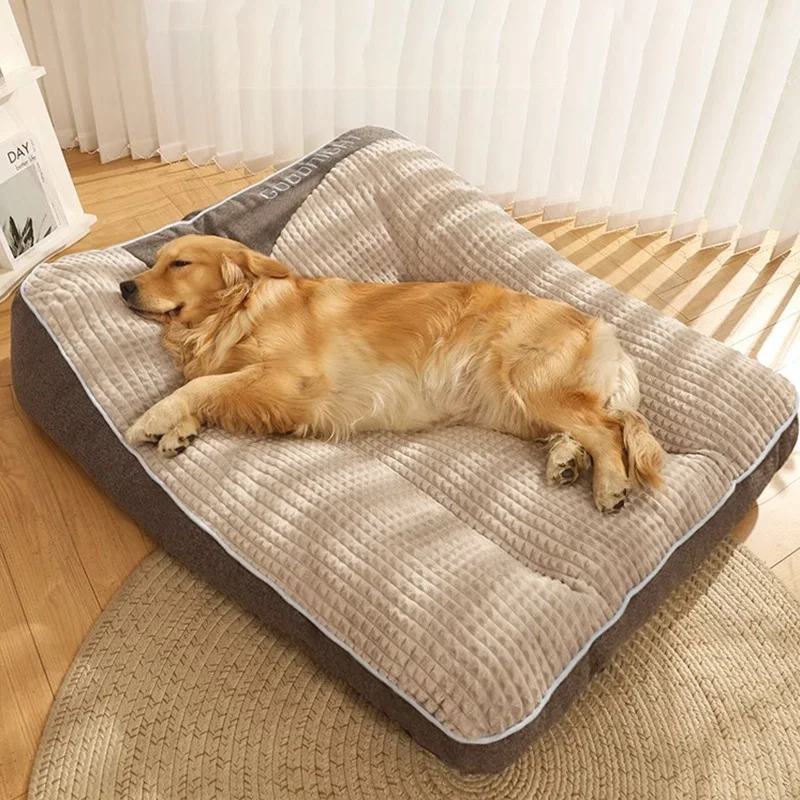 HOOPET-cama para perros y gatos, estera grande para perros, nido cálido para mascotas, perrera para perros pequeños, medianos y grandes, cachorros, gatitos, talla grande, para dormir en invierno - imagen 5