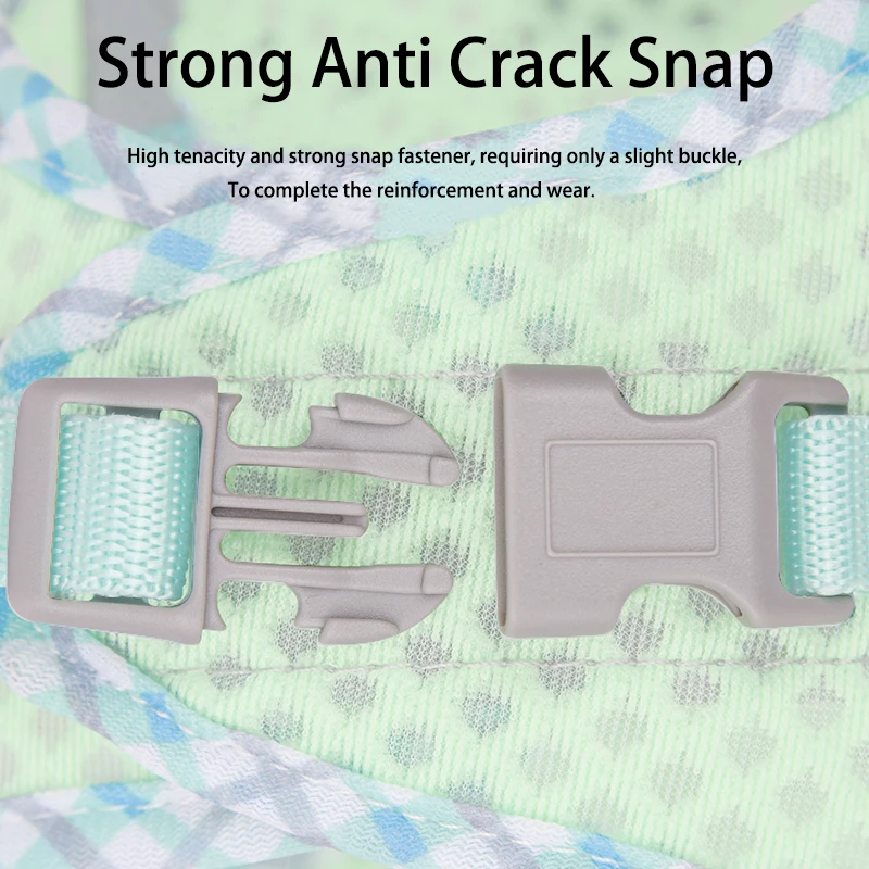 Correa de pecho reflectante para mascotas, chaleco de arnés ajustable, transpirable, cuerda de tracción para gato y perro, cinturones de seguridad para perros pequeños y grandes - imagen 4