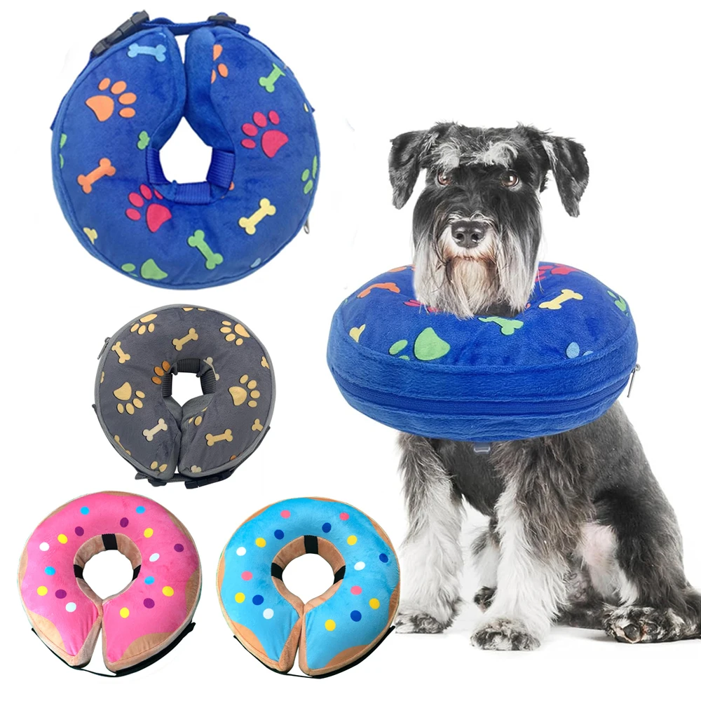 Yumuşak Şişme Köpek Tasması Elizabeth Koni Alternatifi, Küçük ve Büyük Köpekler için Ameliyat Sonrası Kurtarma Donut, Yaraları Yalamak Durdurur - imagen 2