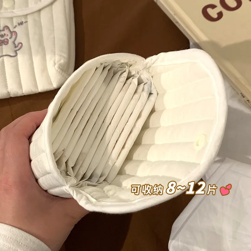 Bonitas servilletas sanitarias, bolsa de almacenamiento de toallas para la menstruación, Mini tampón portátil para estudiantes, bolsa mensual, bolsa de almacenamiento - imagen 4