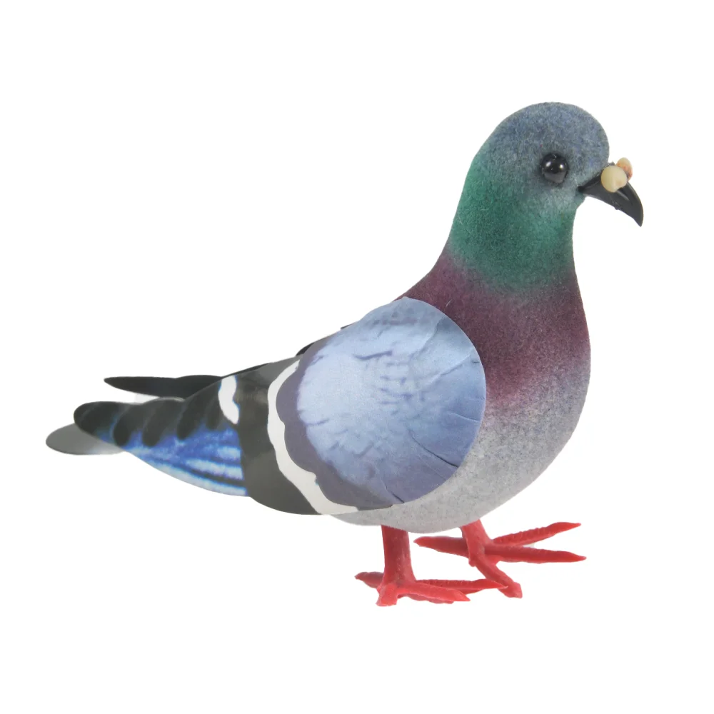 Paloma pequeña de espuma de simulación, paloma gris, paloma salvaje, modelo cuadrado, adorno para jardín y hogar, 1 ud. - imagen 4