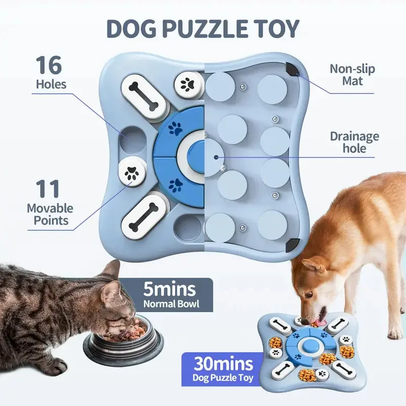 Comedero lento para perros: juguete interactivo rompecabezas cachorros - imagen 2