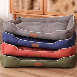 Cama todo clima para perros grandes y gatos - suave e impermeable
