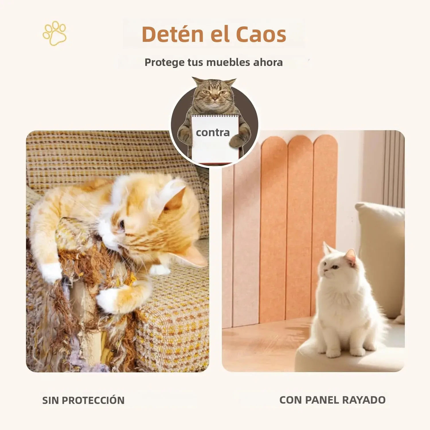 Antiarañazos para gatos, sofá, estera para gatear, poste rascador para gatos DIY, protección para sofá, alfombra autoadhesiva, tablero rascador para gatos, juguetes para gatos - imagen 3