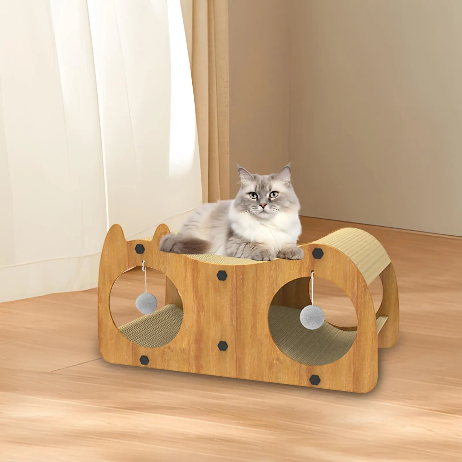 Cat Scratcher Lounge Interactive Cat Hideaway Cave for Cat Kitty Hideaway