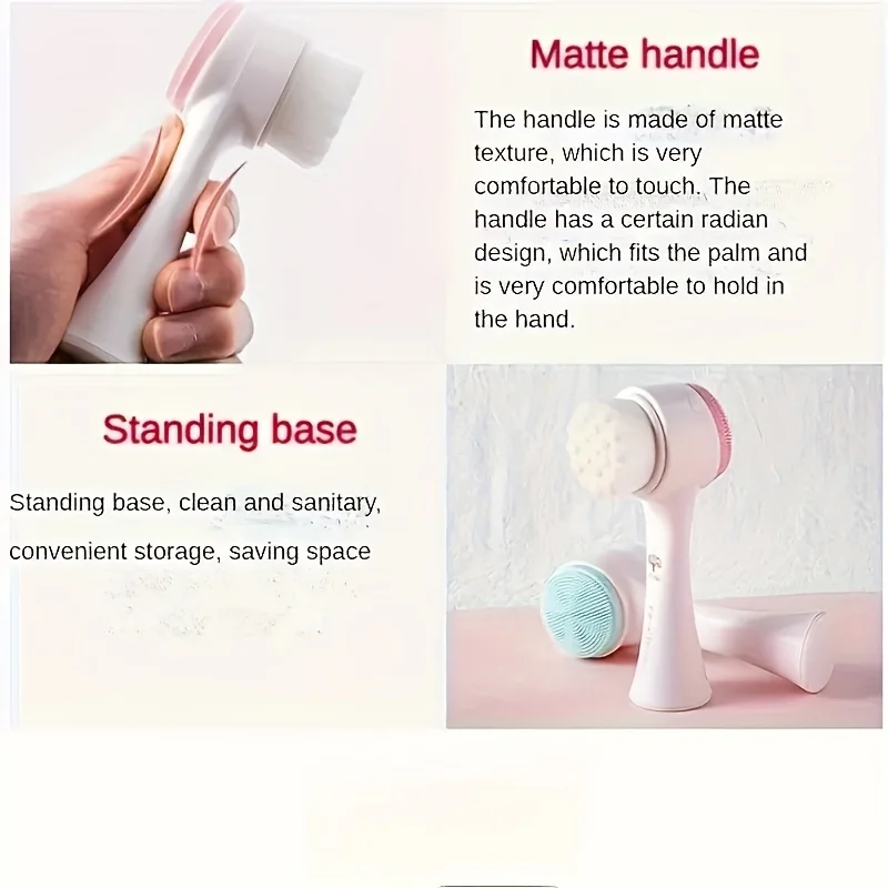 Limpiador ergonómico de patas de perro de goma suave, cepillo de aseo para mascotas con fácil de usar, herramienta de limpieza sin carga para gatos y perros - imagen 4