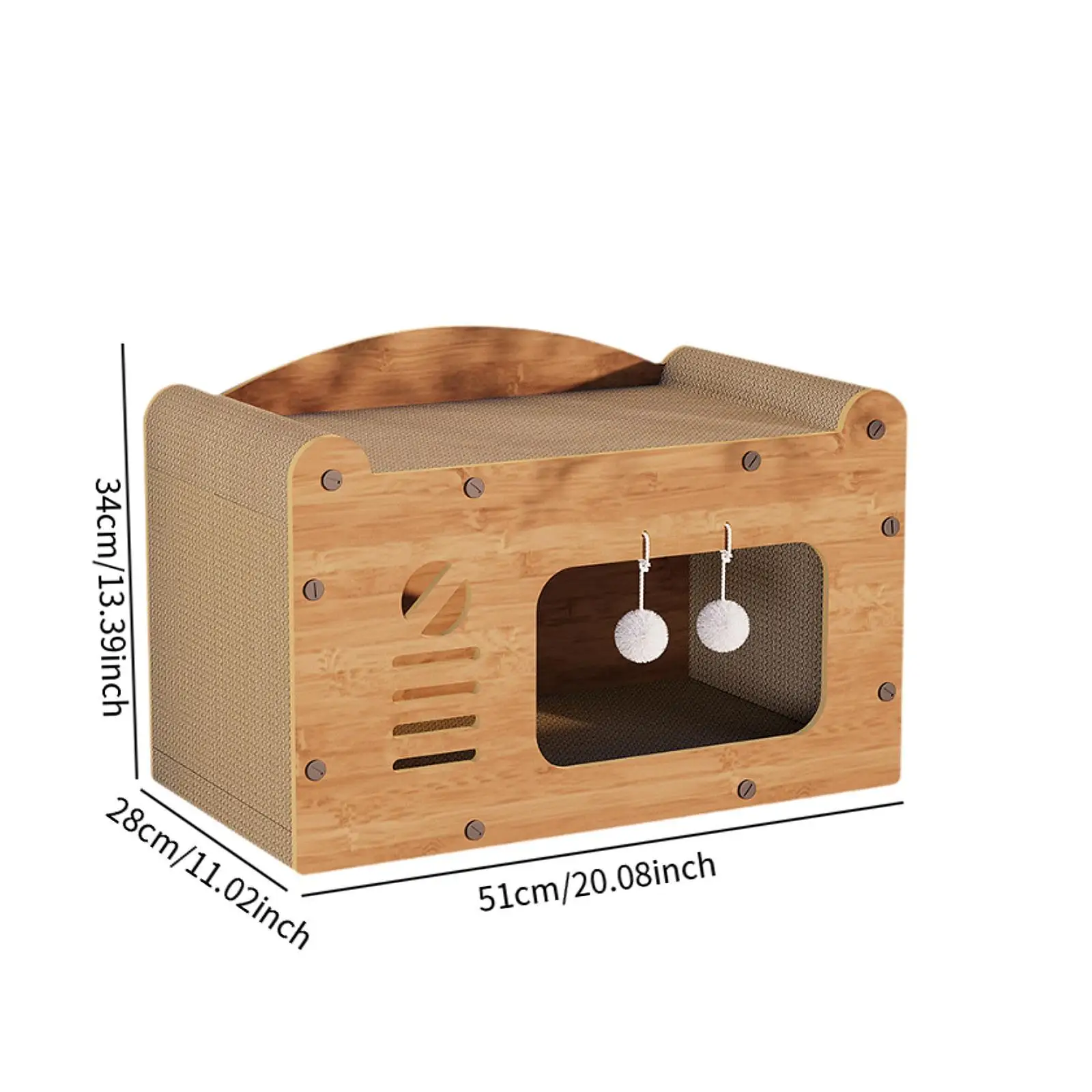 Cat Scratcher Cardboard House Cozy Cat Scratch Pad for Cat Kitten Resting Cat Scratcher Cardboard House Cozy Cat Scratch Pad for Cat Kitten Resting