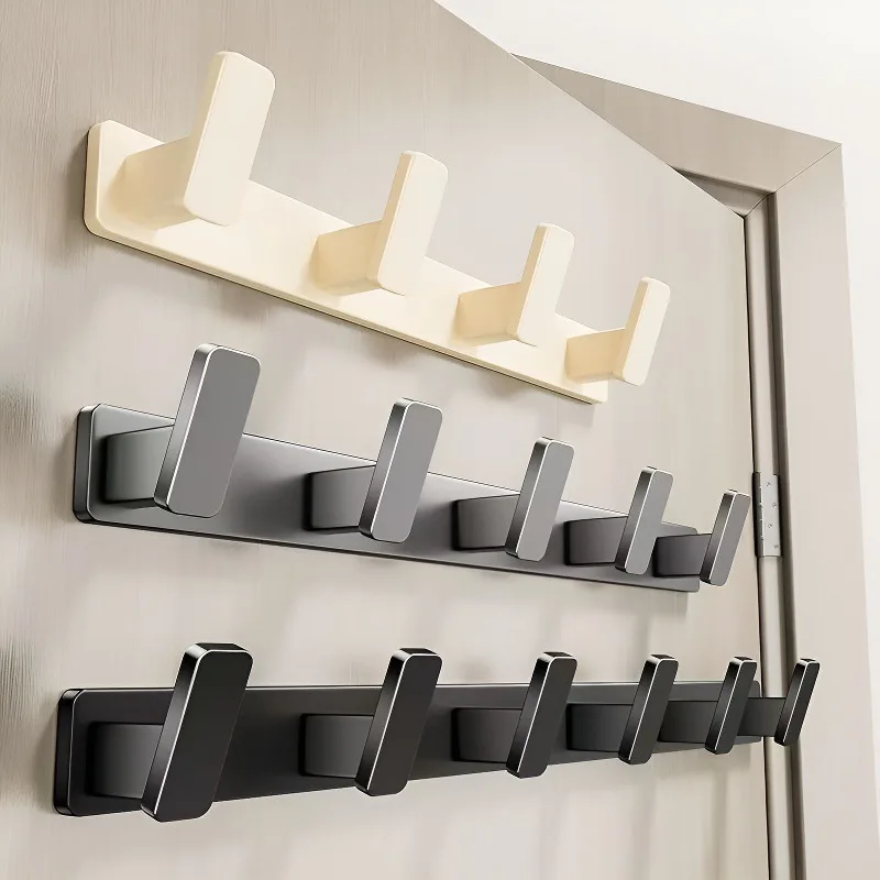 Gancho de pared para ropa, colgador de toallas de baño adhesivo sin taladro, fácil de instalar, gancho de pared para ahorro de espacio, gancho para ropa trasera de puerta práctico - imagen 2