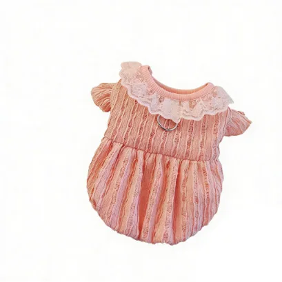 Vestido floral primavera para perros pequeños – Top transpirable estilo princess - imagen 2