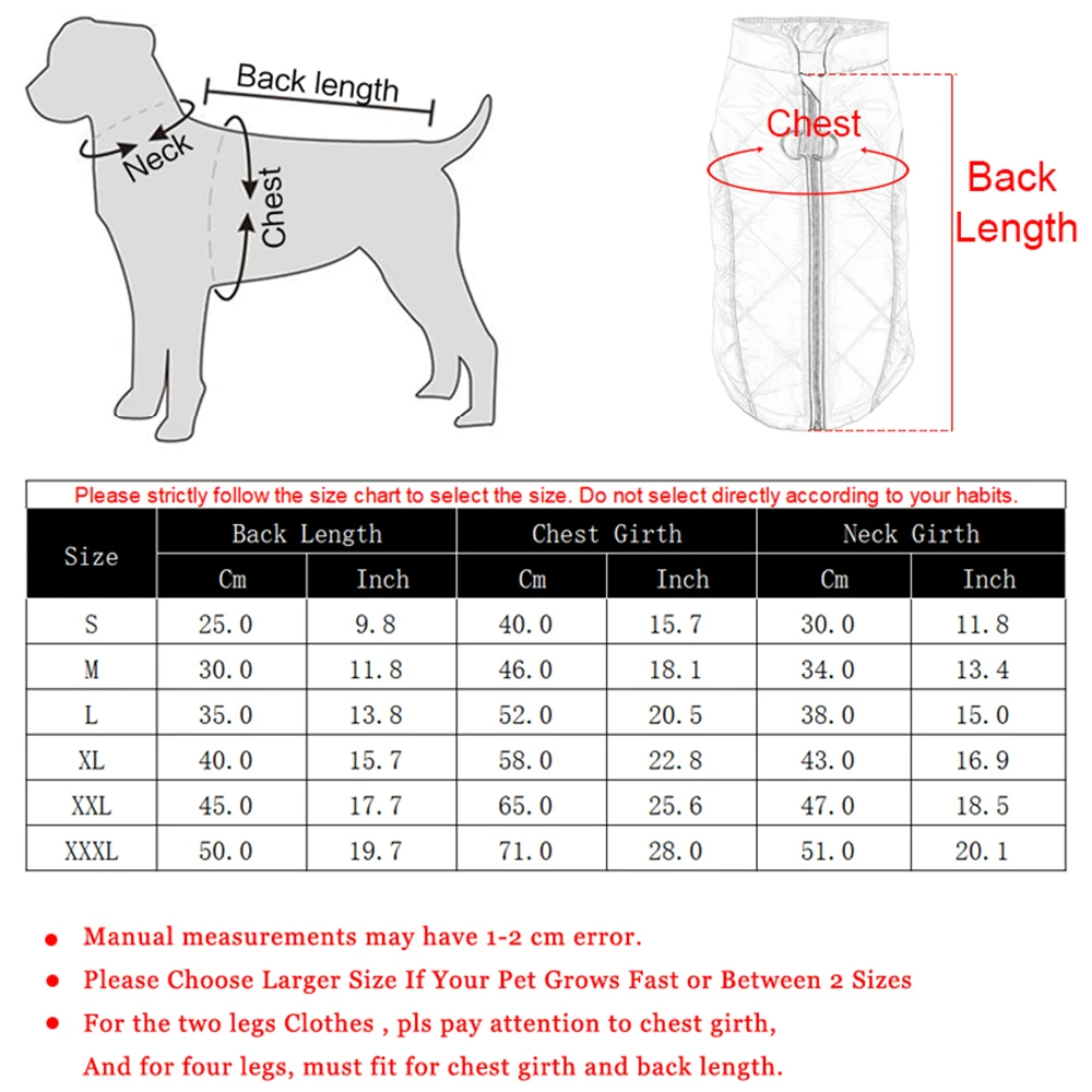 Ropa para perros grandes Otoño Invierno cálido perros chaqueta para gatos abrigo impermeable reflectante chaleco para cachorros Chihuahua suministros de disfraces - imagen 4