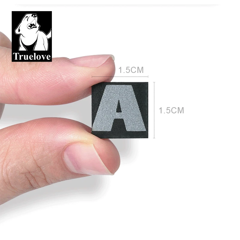 Truelove sujetador de gancho y bucle personalizado, parche de gancho para perro, gato, arnés, Collar, bolsa de sillín, números, letras, reflectantes, TLV2301 - imagen 2