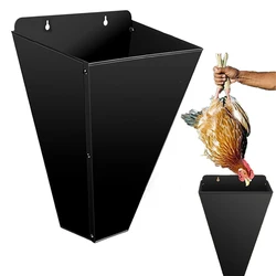 Cono de carnicero de hierro reutilizable para aves de corral