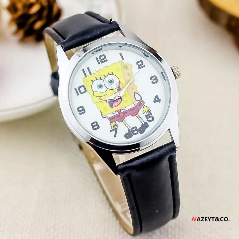 Reloj de pulsera de cuarzo para niños de Bob Esponja de Anime Patrick Star, relojes bonitos de dibujos animados, reloj de pulsera electrónico para niños, relojes de juguete, regalos - imagen 2