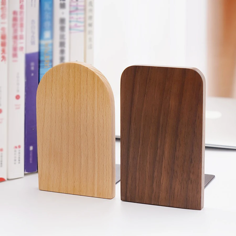 Organizador de madera natural para escritorio y accesorios de gato - imagen 2