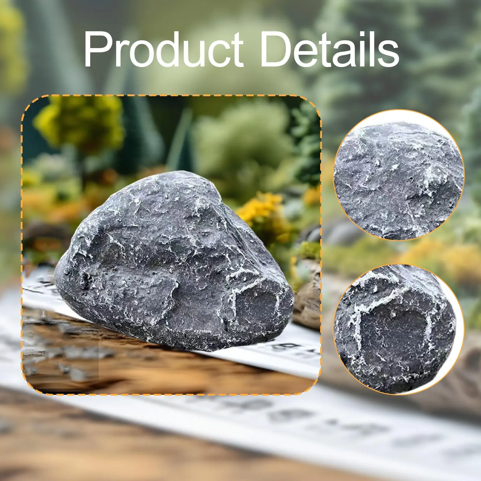 Landscape Rock Faux Stone Sculpture Decorative Versatile Realistic Fake Rock for Outdoor Porch Garden Decoration Movie Prop