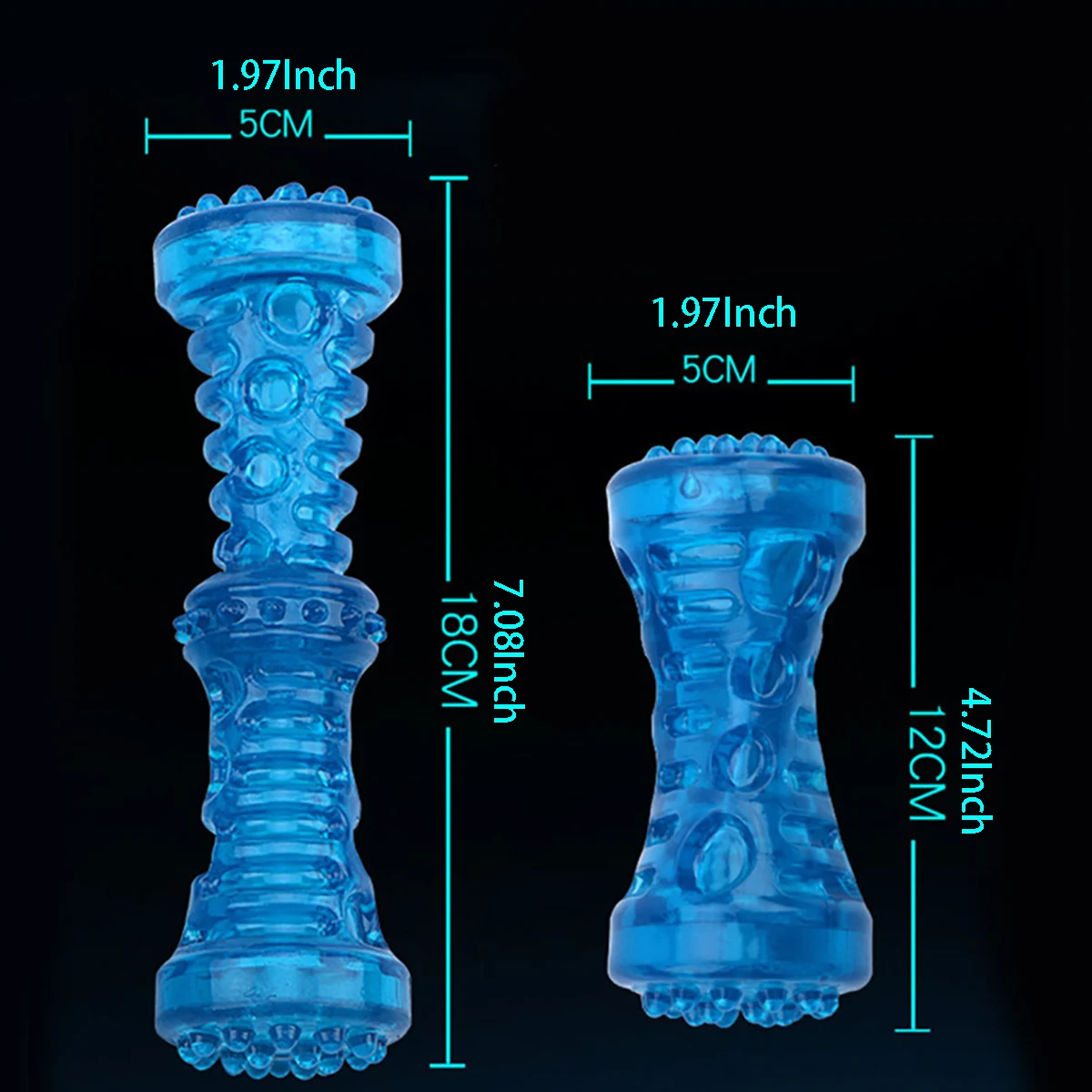 Juguetes de goma resistentes a las mordeduras para perros, resistentes, juegos interactivos para cachorros - imagen 2