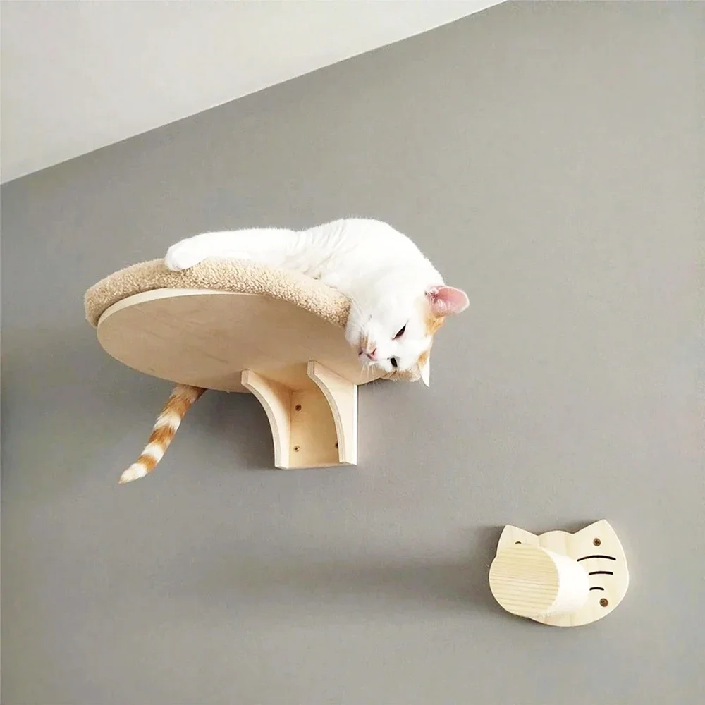 Mueble perchero para gatos de madera – Montaje en pared - imagen 3