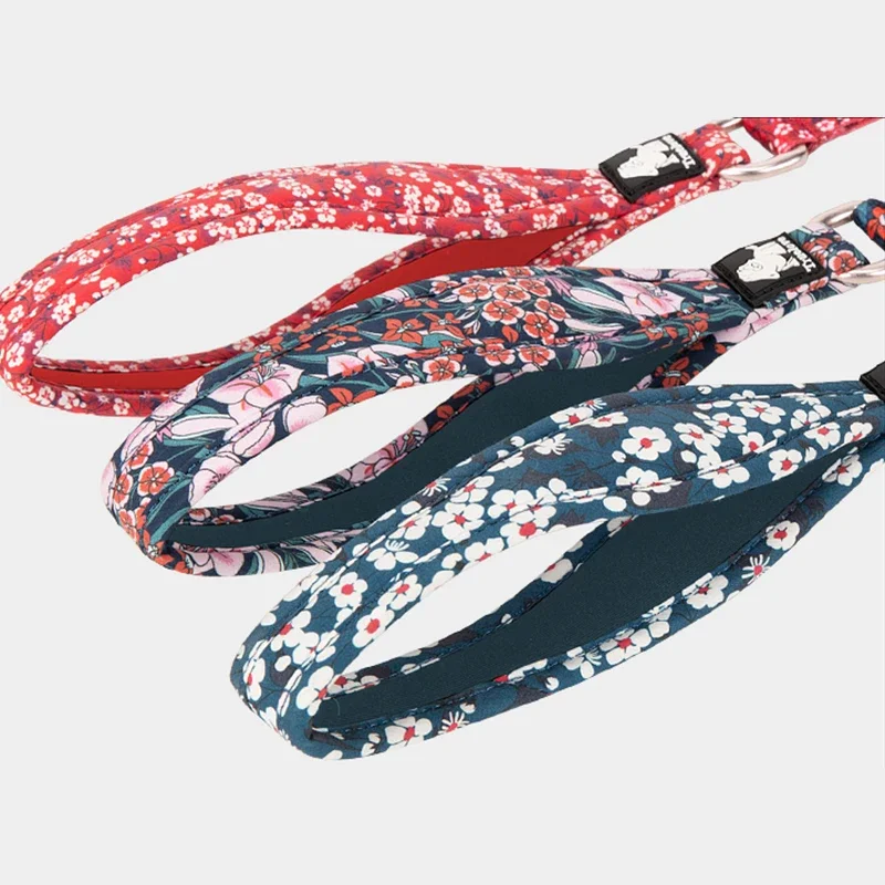Winhyepet Correa para perro con estampado floral 140 CM Correa de arrastre para caminar para mascotas de estilo étnico duradero a la moda para todo tipo de perros - imagen 4