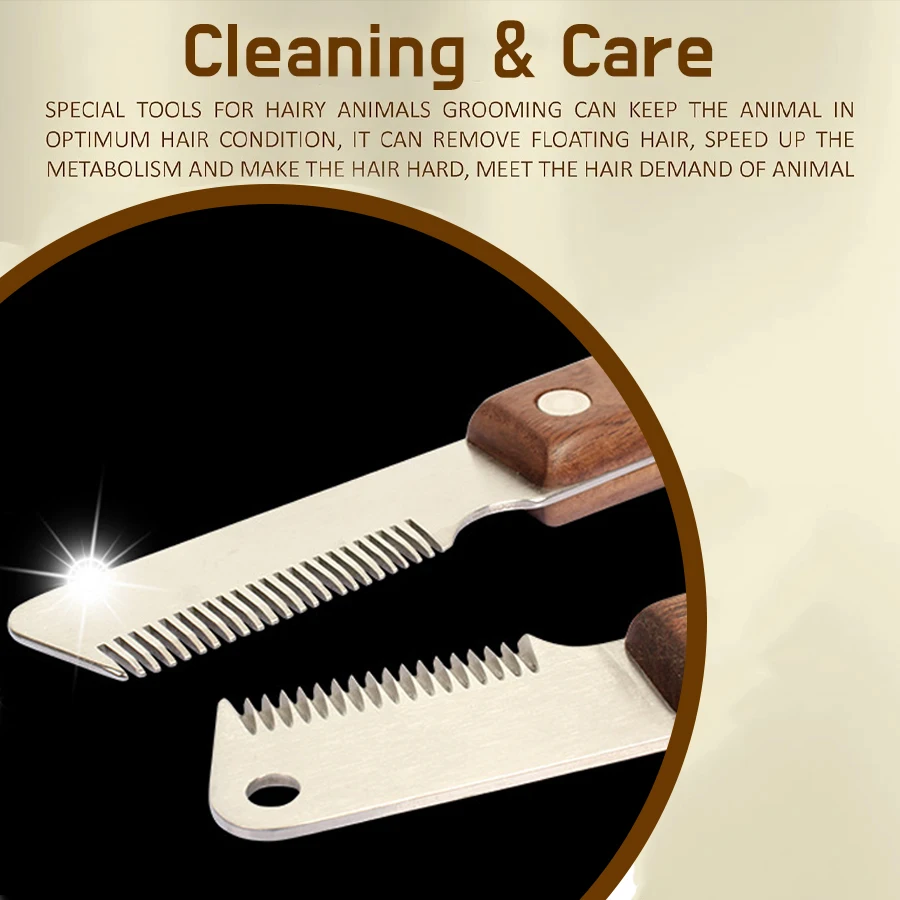 Cuchillo profesional Terrier para desplumar mascotas, peine para perros, cuchillo para pelar el pelo, rascador, peine, herramientas de aseo para perros de carreras - imagen 2