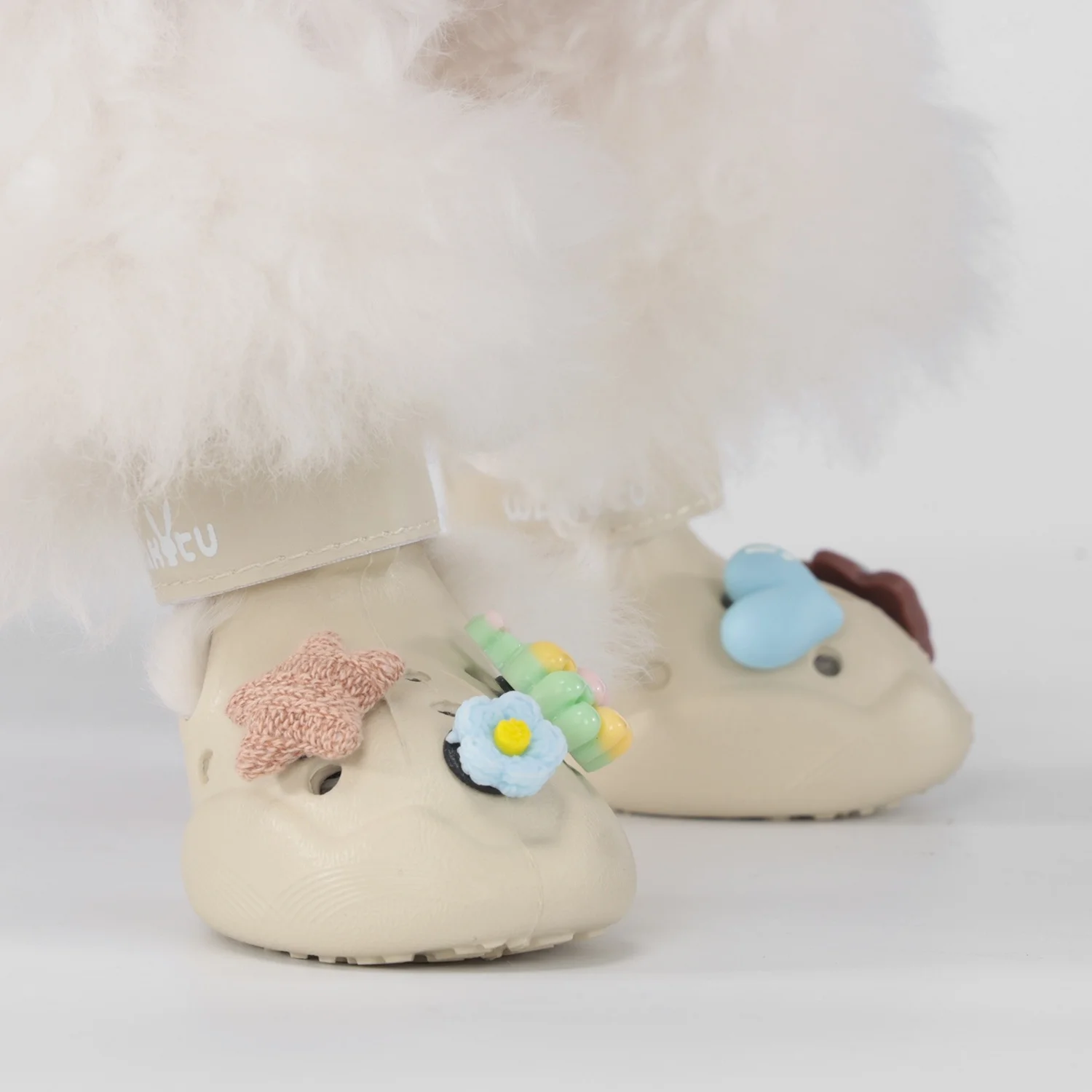 Zapatos de zuecos para mascotas, sandalias de verano para perros, zapatos transpirables duraderos para perros, zapatos impermeables para la lluvia para mascotas, zapatos de zuecos para perros y gatos - imagen 3