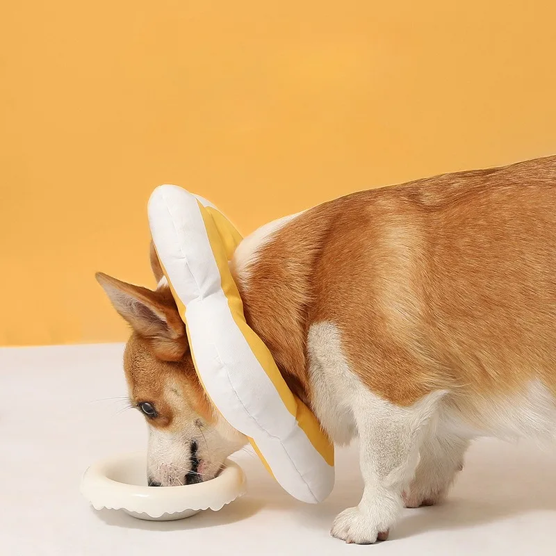 Collar impermeable para perro, gorro antilamer para mascotas después de la esterilización, cirugía, forma de flor, ajuste ajustable, producto para Collar de gato - imagen 4