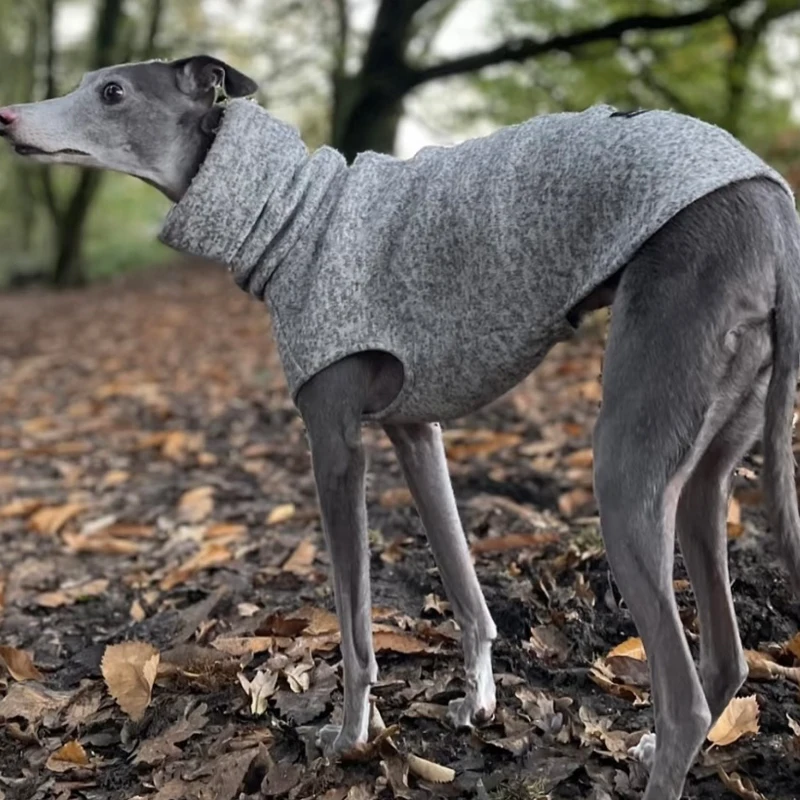 Ropa suave de galgo italiano Whippet, chaleco ligero para perros medianos y grandes, pijamas de cuello alto para mascotas, monos para pastor - imagen 5