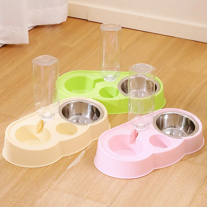 Cuenco para perros de acero inoxidable, cuenco para comida para perros, cuencos dobles portátiles para alimentación de perros, cuencos para perros de 500ml, contenedor de comida, suministros para mascotas - imagen 2