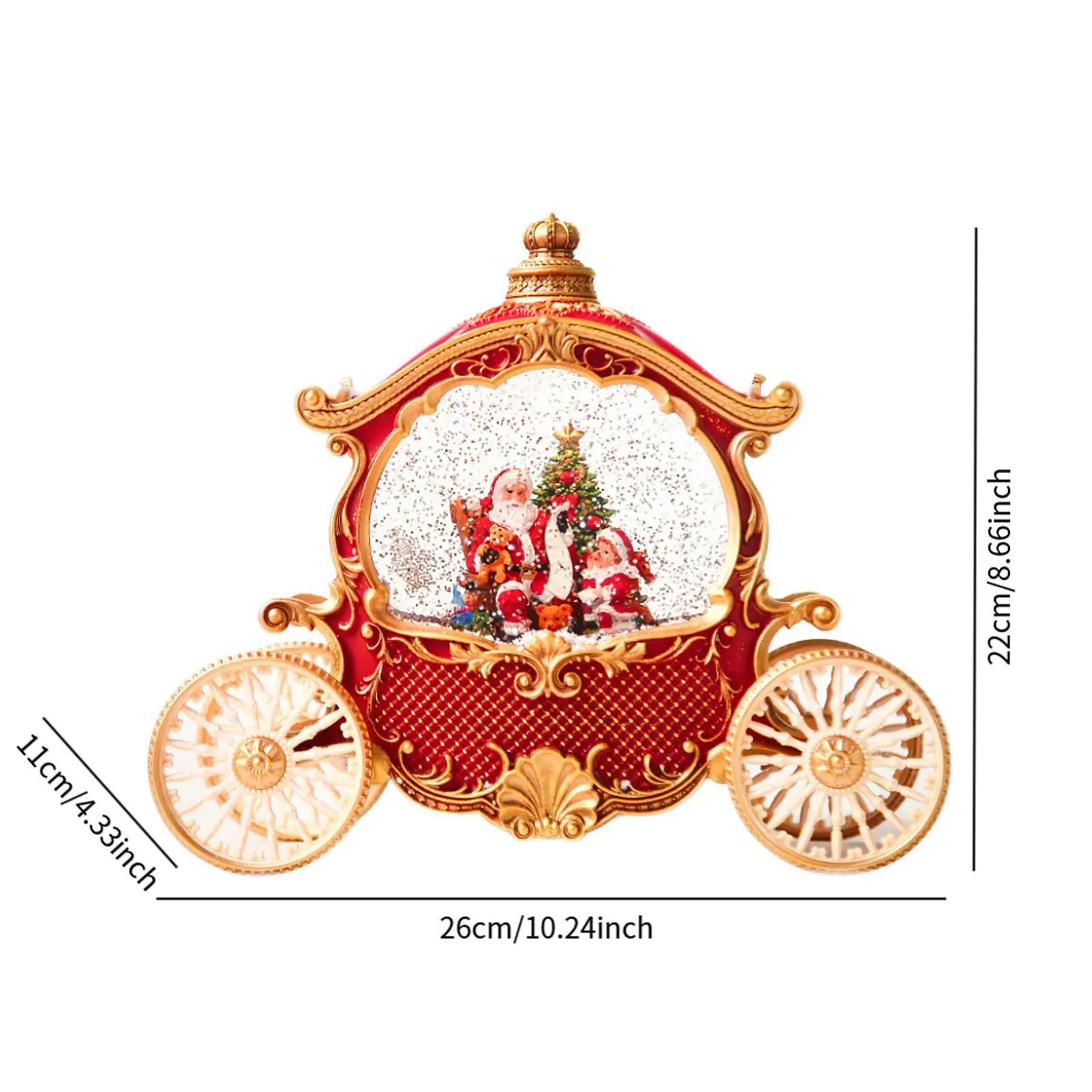 Christmas Snow Globe Craft Christmas Carriage Snow Globe for Valentine Gifts