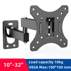 Soporte TV pared ajustable para televisores 10-32 pulgadas hasta 10 kg