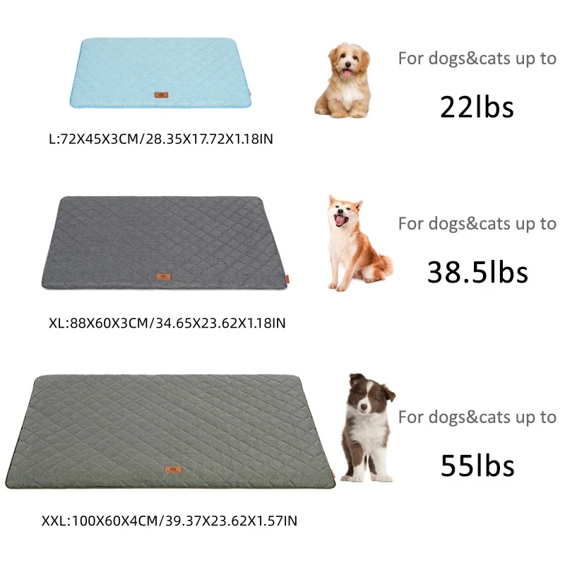 Cama de invierno para perros con textura mullida y color beige