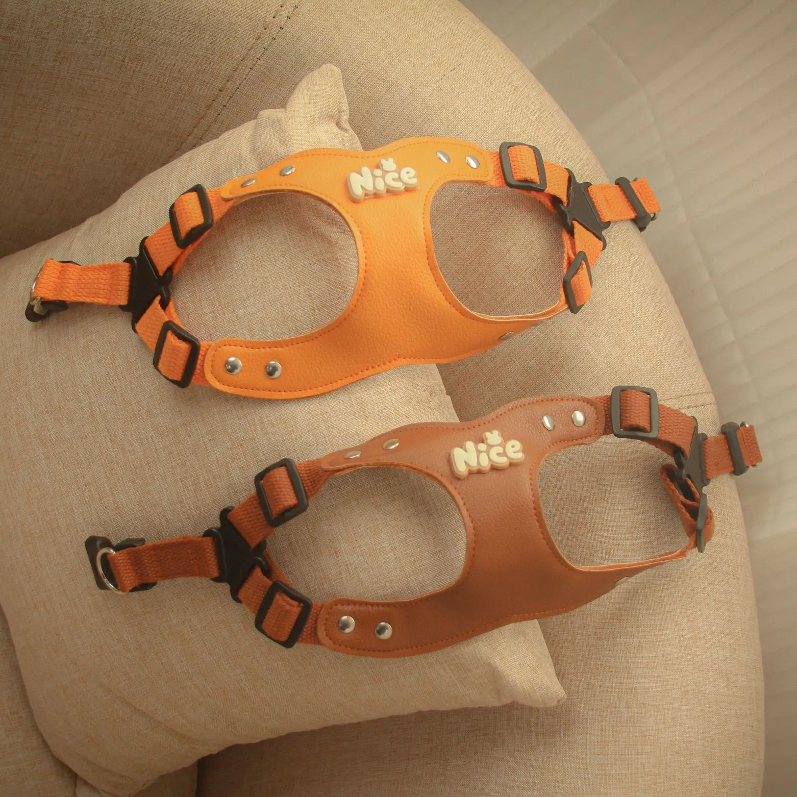 Juego de correa de arnés de tracción para perros de cuero Pu para perros pequeños, perfecto para peluche, caminar y entrenar al aire libre - imagen 4