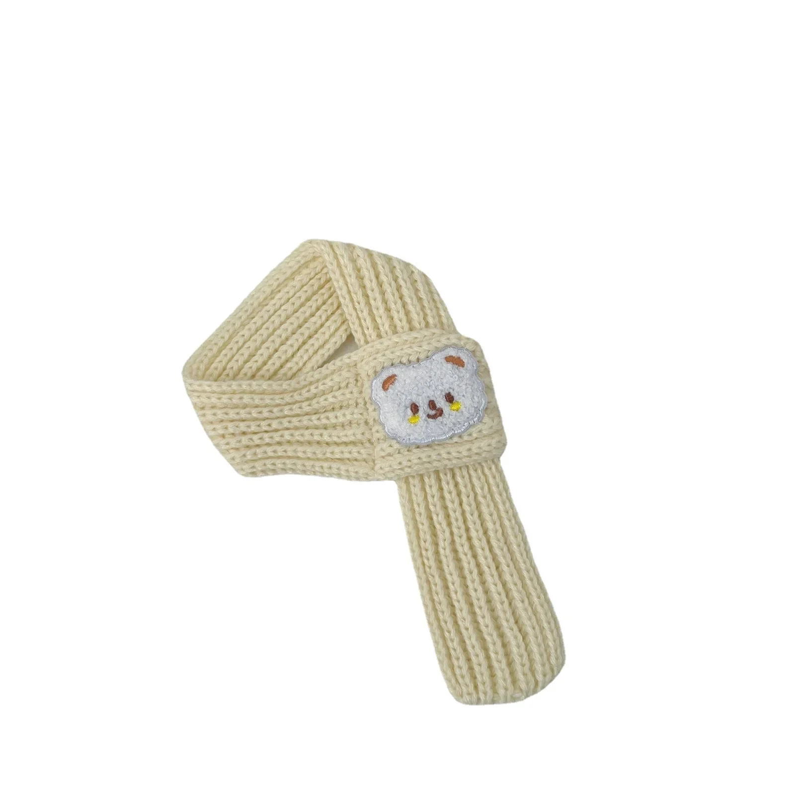 Bufanda navideña para mascotas, bufanda cálida de oso rojo de Año Nuevo para perros y gatos, bufanda tejida para invierno, Collar para gatos, accesorios para cachorros, pajaritas para perros - imagen 5