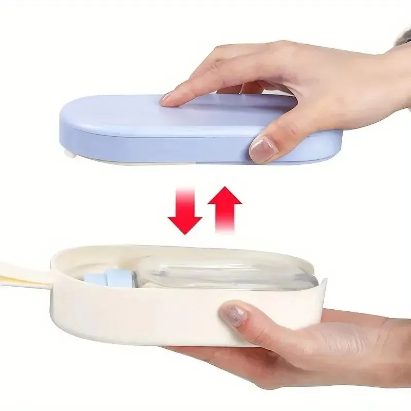 Dispensador portátil de agua y comida para mascotas para gatos, perros, conejos, diseño a prueba de fugas con vaso para beber, ideal para viajes al aire libre y altos - imagen 5